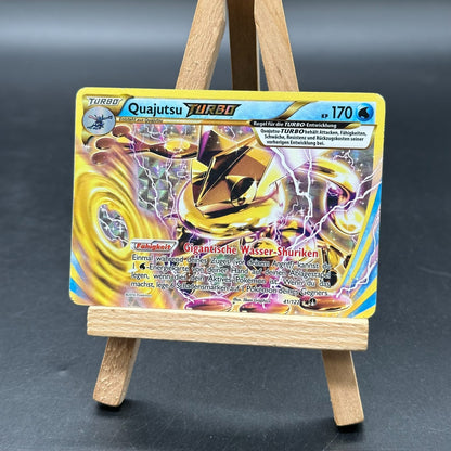Quajutsu Turbo 41/122 Turbofieber Pokémon Karte Deutsch Rare