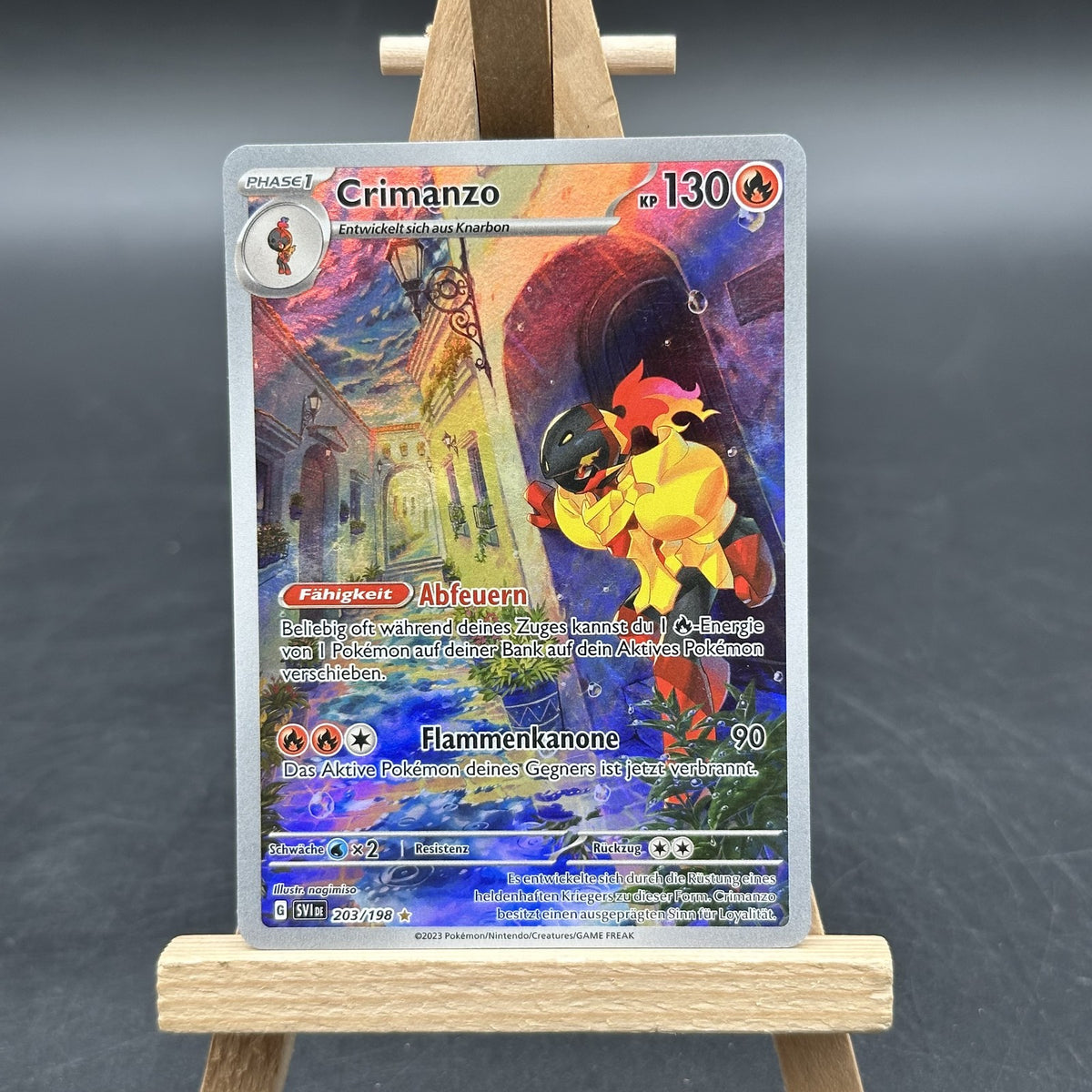 Crimanzo - Karmesin & Purpur - SVI 203 (Pokémon TCG, Deutsch, Excellent)