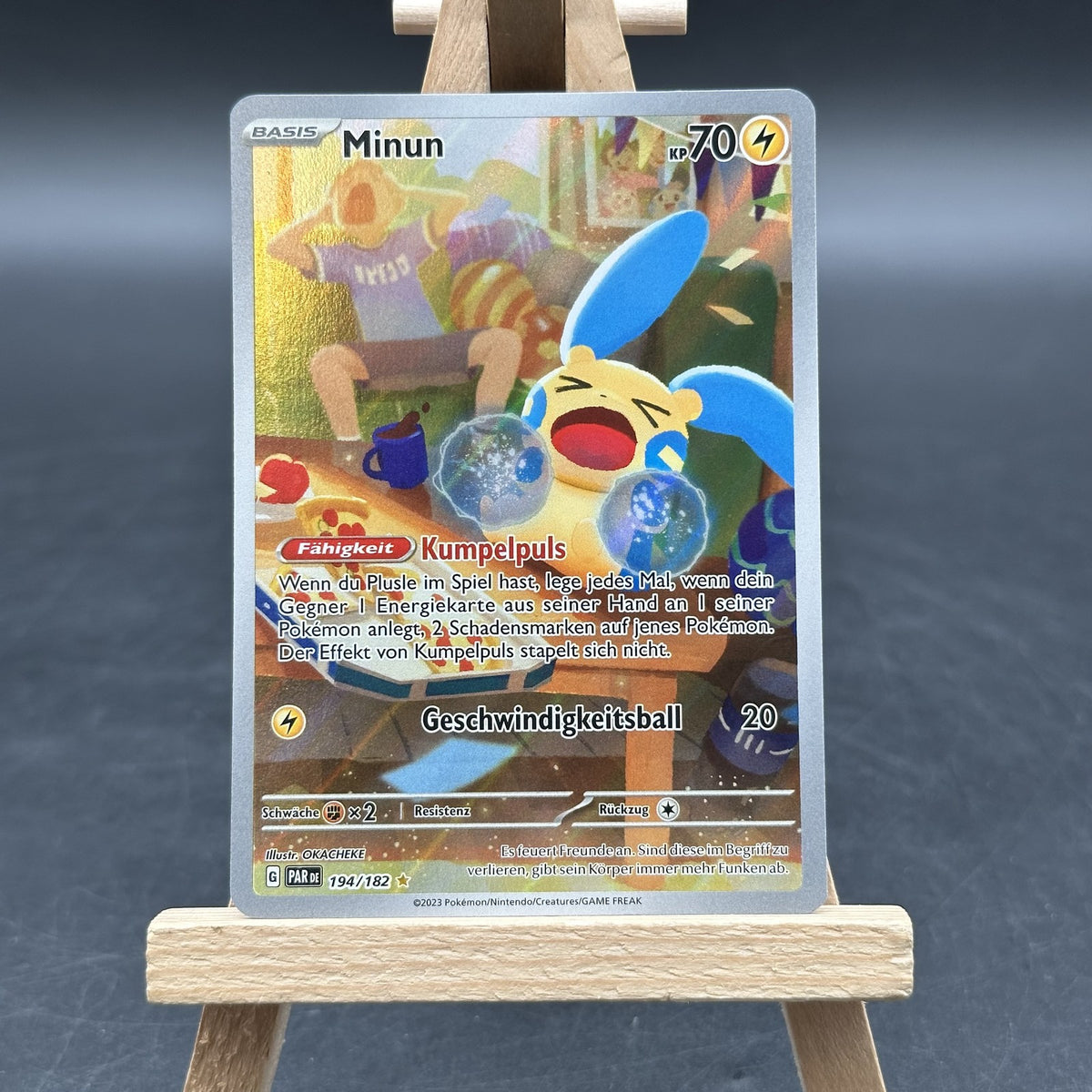 Minun - Paradox Rift - PAR 194 (Pokémon TCG, Deutsch, Excellent)