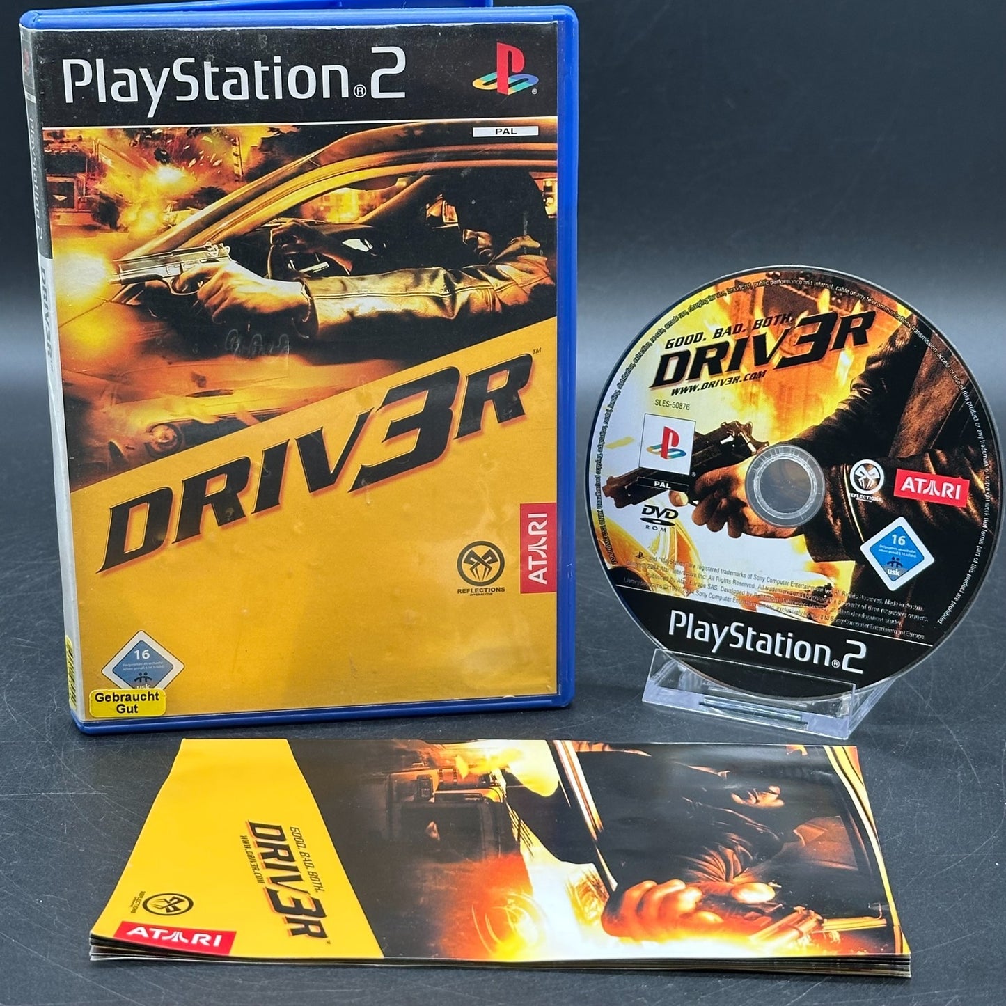 PS2 Sony Playstation 2 - Driv3r Driver 3 - CD aufpoliert ✅