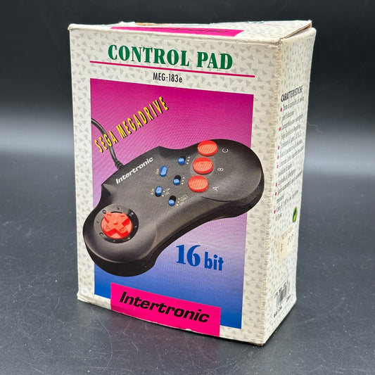 Intertronic Control Pad schwarz für Sega Mega Drive