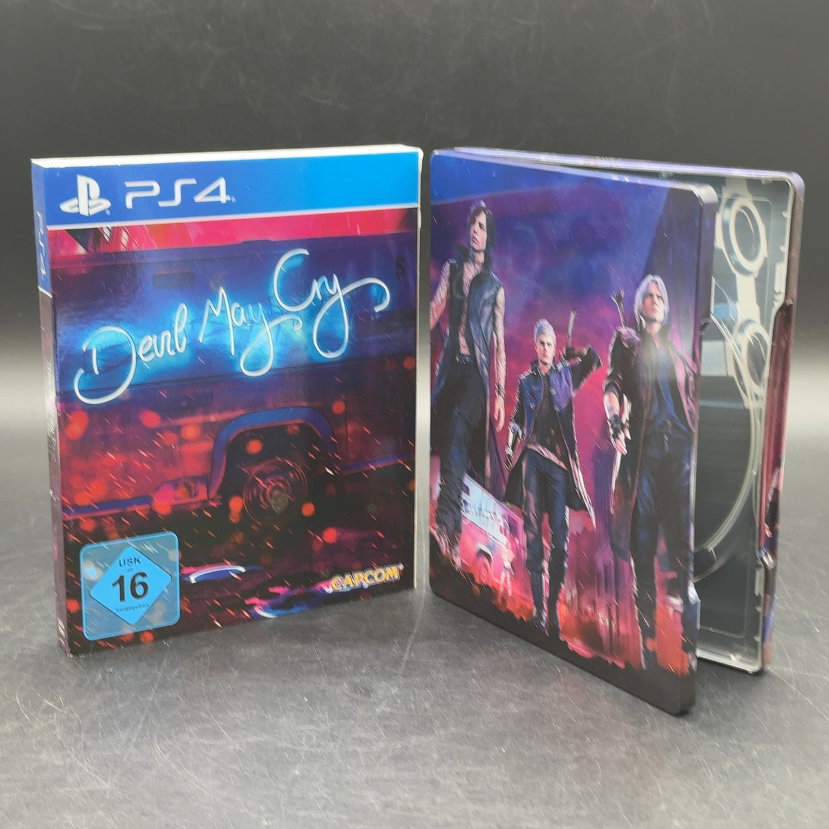 Original Devil May Cry 5 Leerhülle ohne Spiel Sony PlayStation 4 PS4 Steelbook