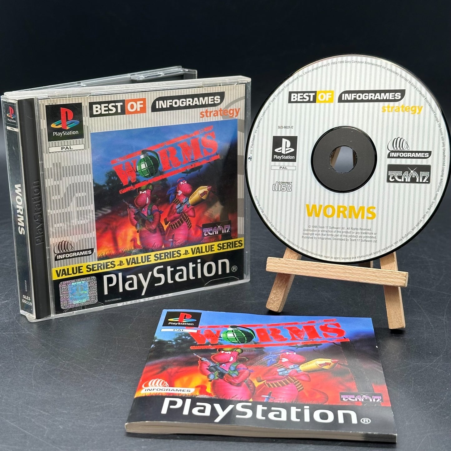 Worms (PlayStation 1, PS1) - CD aufpoliert ✅