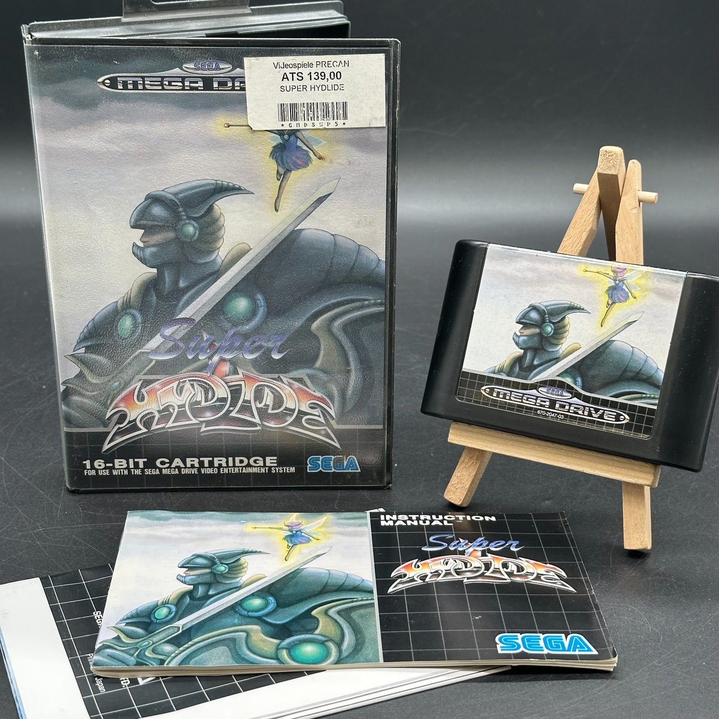 Sega Mega Drive Spiel - Super Hydlide OVP mit Anleitung PAL