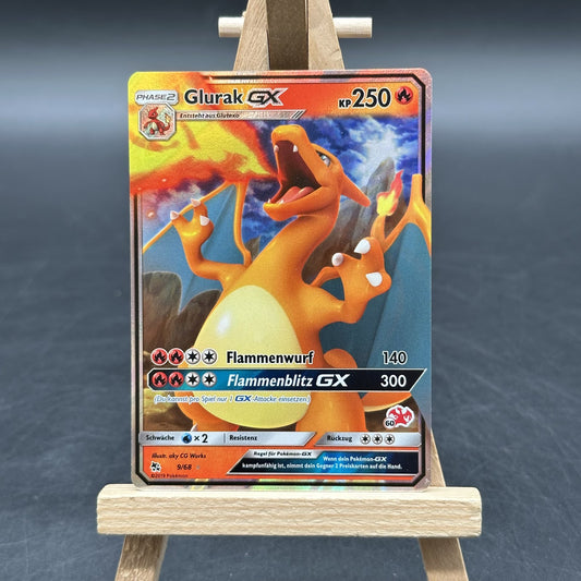 Glurak-GX - Verborgenes Schicksal - HIF 9 (Pokémon TCG, Deutsch, Excellent)