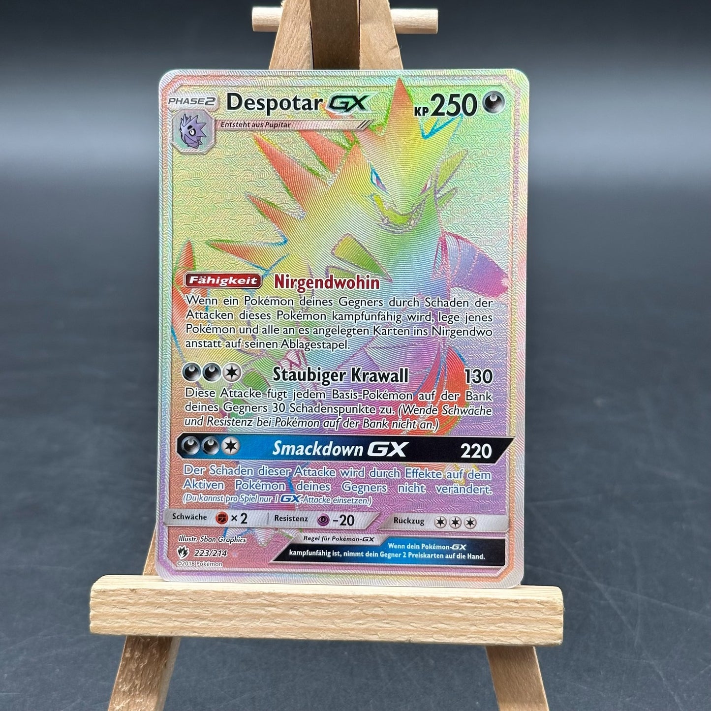 Pokémon TCG Despotar GX 223/214 DE Holo GX Phase 2 KP250 2018