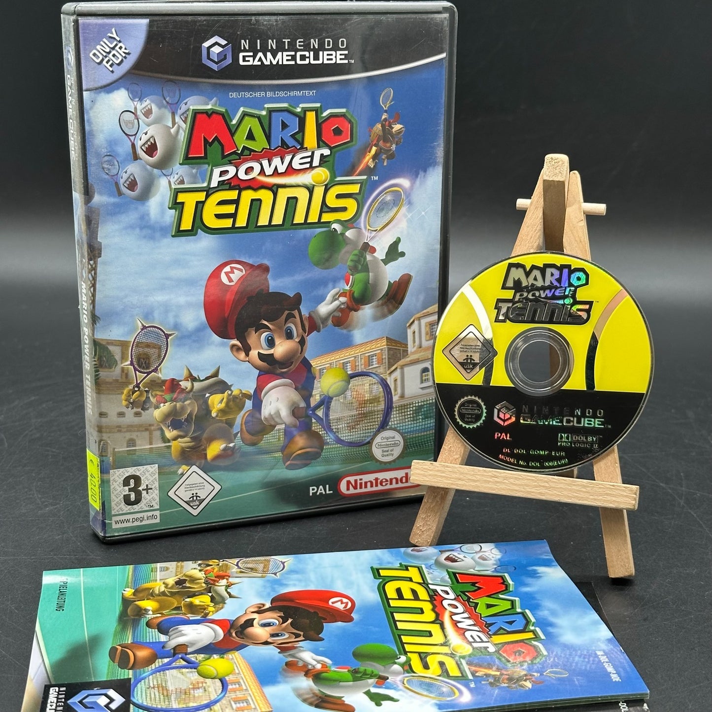 Mario Power Tennis (Nintendo Gamecube) - CD aufpoliert ✅