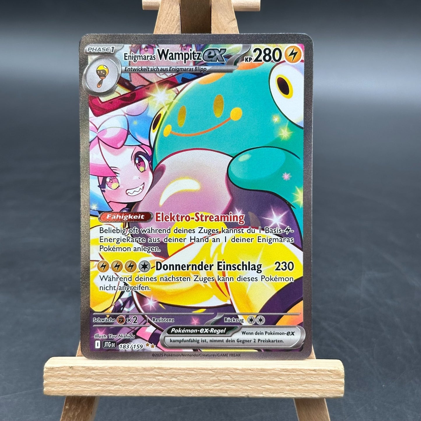 Enigmaras Wampitz ex JTG 183 Reisegefährten Pokémon Karte Deutsch Near Mint