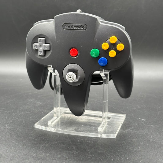 N64 Nintendo 64 - Original Controller schwarz - inkl. Ständer