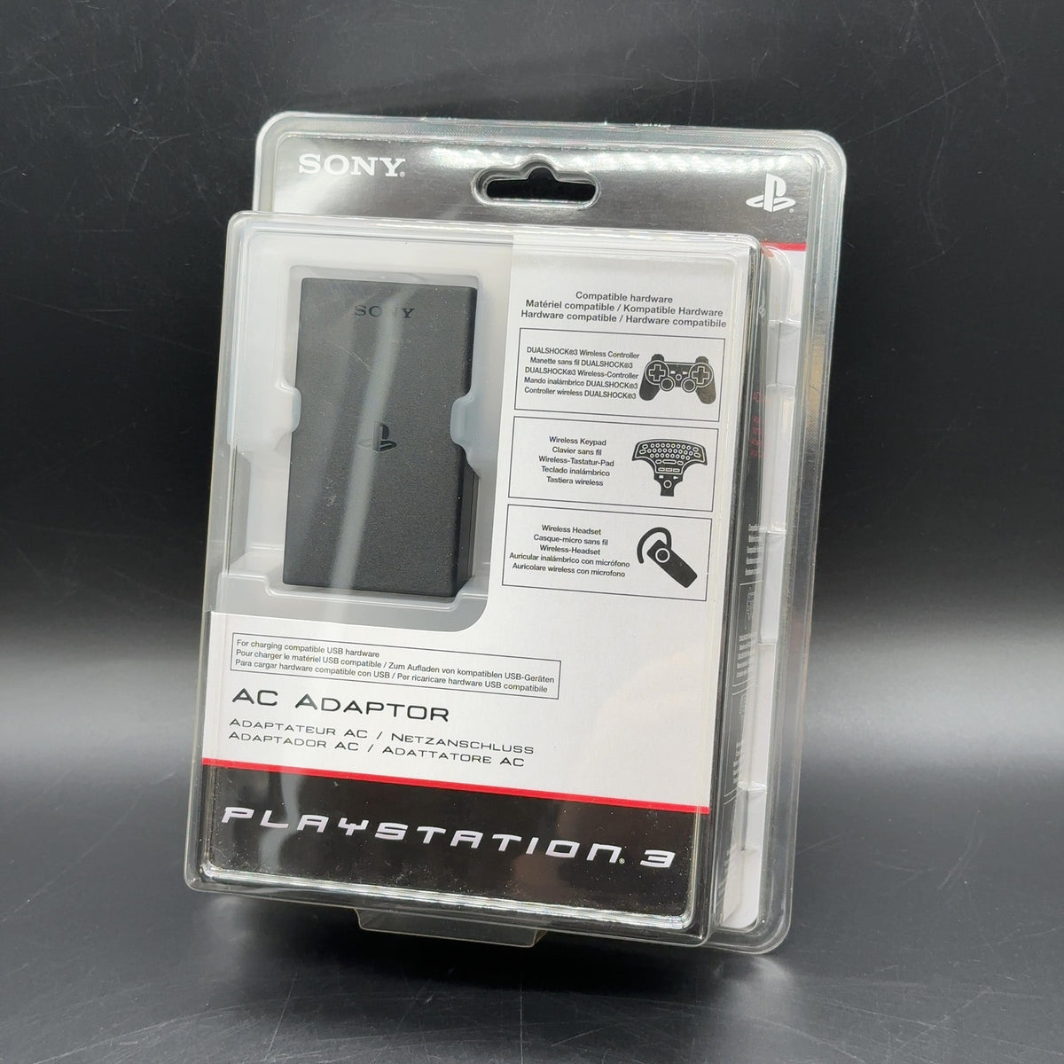 Original Sony PlayStation 3 AC Adaptor USB-Ladegerät PS3 Schwarz Neu Sealed OVP