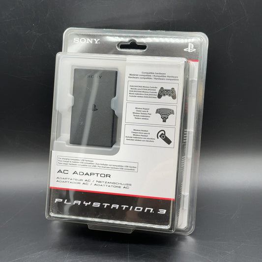 Original Sony PlayStation 3 AC Adaptor USB-Ladegerät PS3 Schwarz Neu Sealed OVP