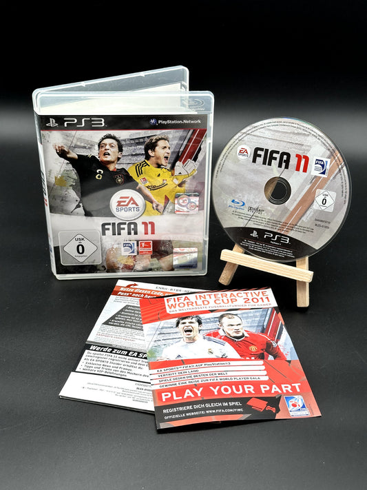 FIFA 11 Sony PlayStation 3 PS3 PAL Spiel Disc poliert Electronic Arts 2010