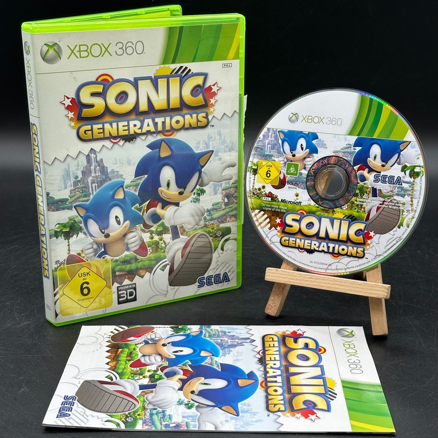 Sonic Generations (Microsoft Xbox 360) - CD aufpoliert ✅