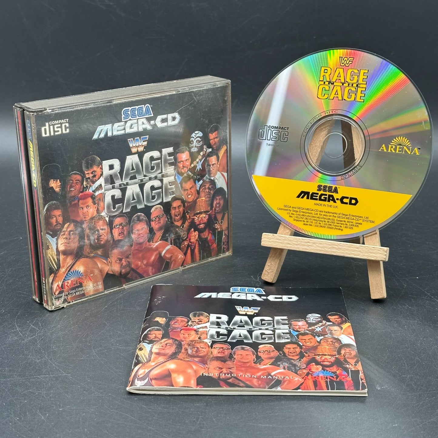 WWF Rage in the Cage (Sega Mega CD) CD wie neu ✅