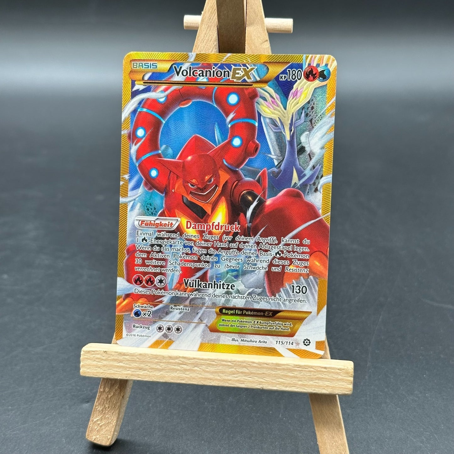 Volcanion EX 115/114 XY Dampfkessel Deutsch Secret Rare