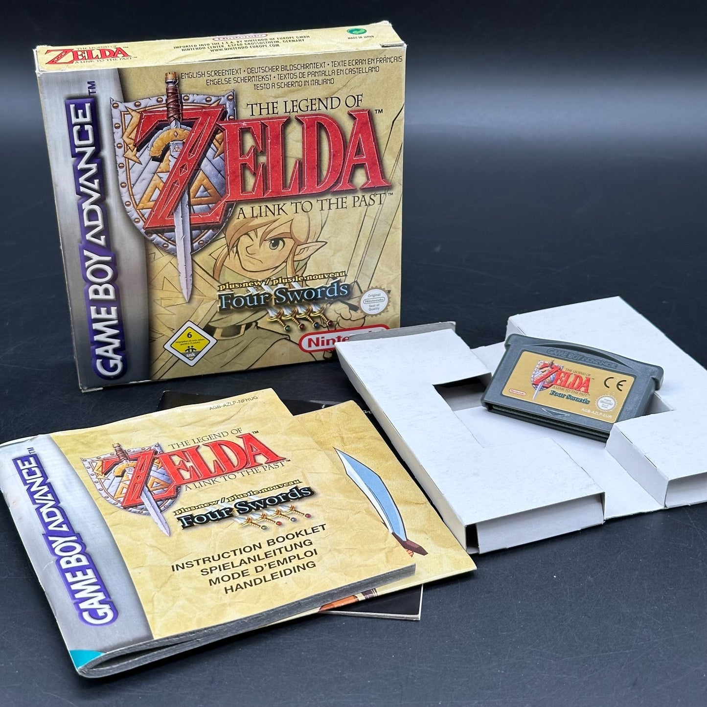 Zelda A Link to the Past + Four Swords (Game Boy Advance) Speicherbatt. neu ✅