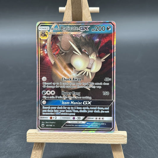 Alolan Raticate-GX - Celestial Storm - CES 85 (Pokémon TCG, Englisch, Poor)