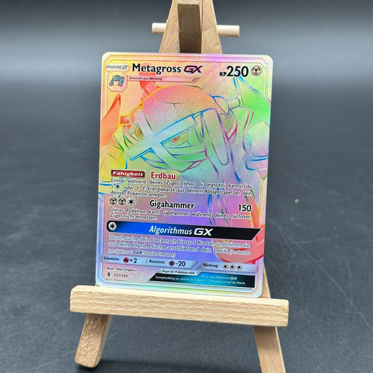 Pokemon Metagross GX SHINY | Deutsch 157a/145 Promo | Near Mint