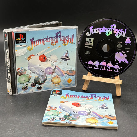 Jumping Flash! (PlayStation 1, PS1) - CD aufpoliert ✅