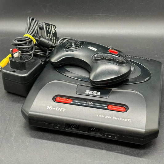 Sega Mega Drive II 2 Spielkonsole Schwarz + Controller