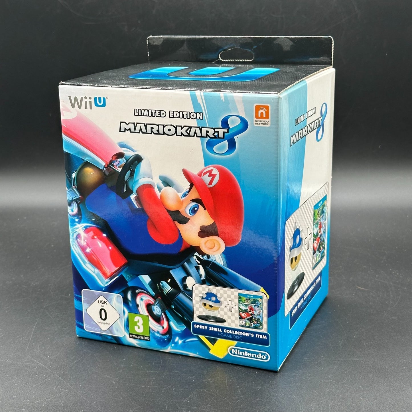 Mario Kart 8 - Limited Edition - Nintendo Wii U - Blue Shell / Blauer Panzer