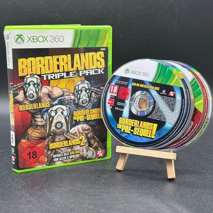 Borderlands Triple Pack (Microsoft Xbox 360) - CD aufpoliert ✅