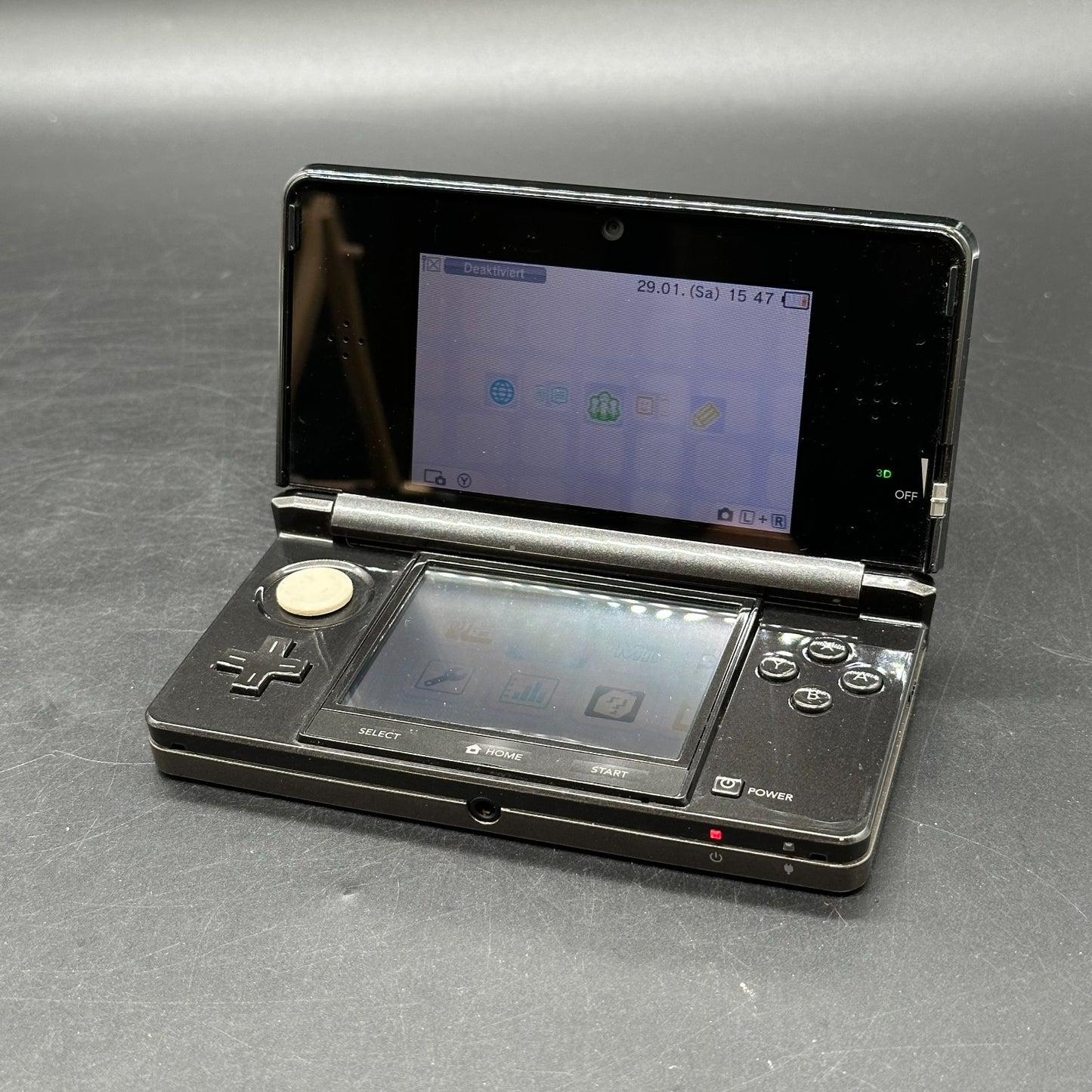 Nintendo 3DS Handheld Konsole - Schwarz - ohne Netzteil