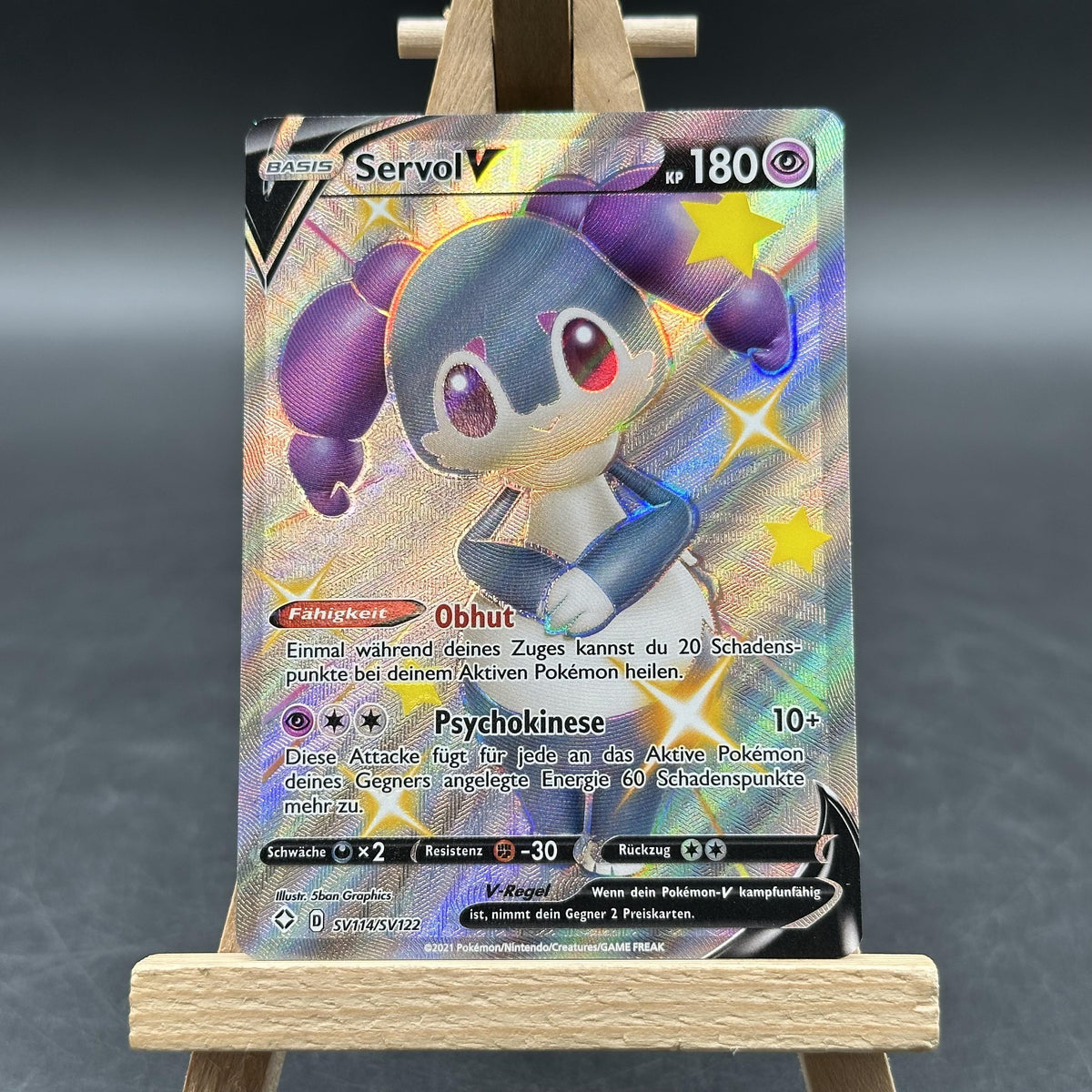 Servol V - Glänzendes Schicksal - Schillernder Tresor - SHF SV114/122 (Pokémo...
