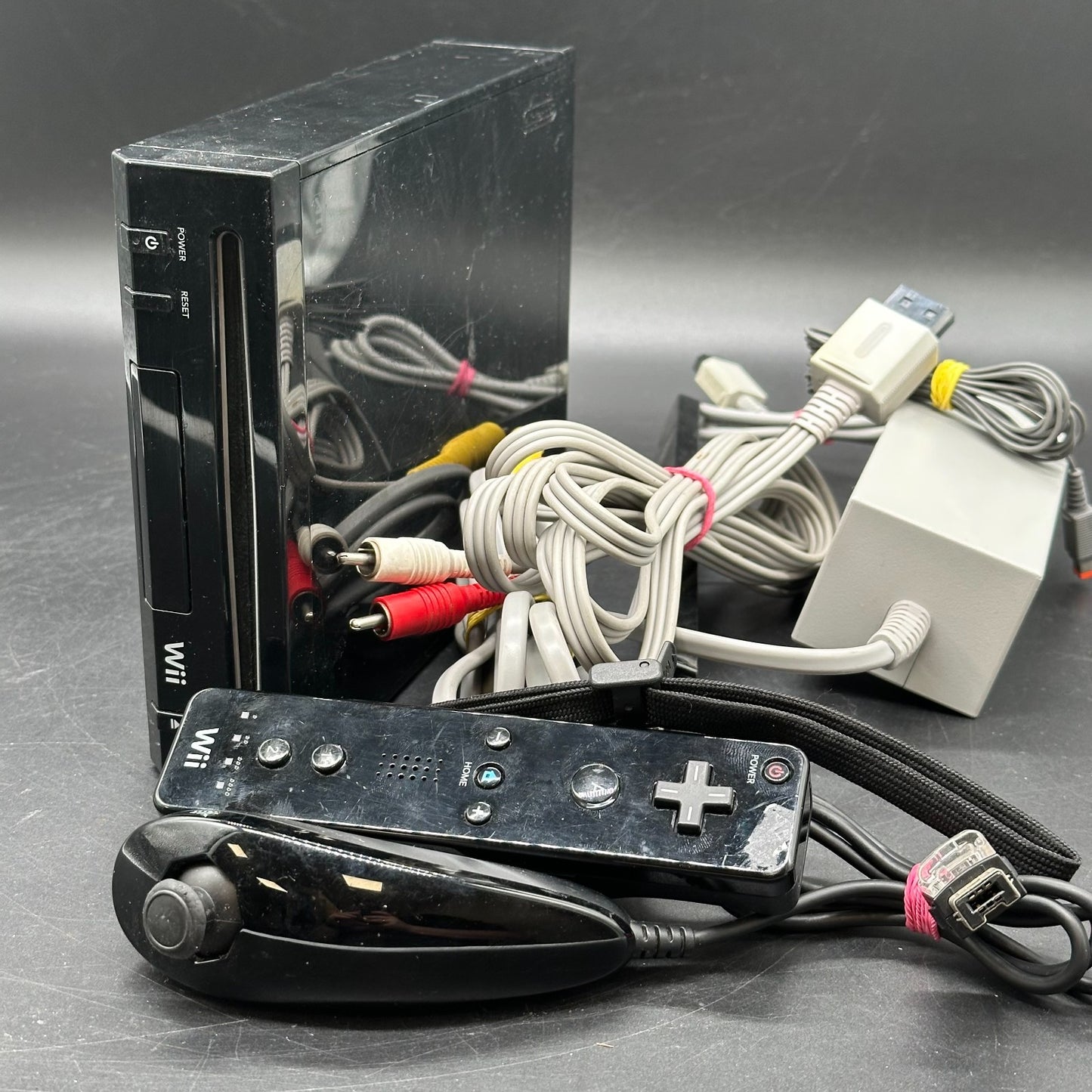 Nintendo Wii Konsole (RVL-101) schwarz inkl. WiiMote und Nunchuck
