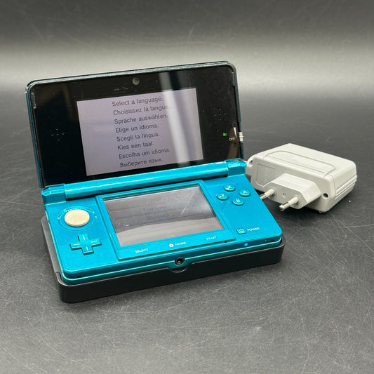 Nintendo 3DS Konsole - Aqua Blau Handheld-Spielkonsole | gebraucht