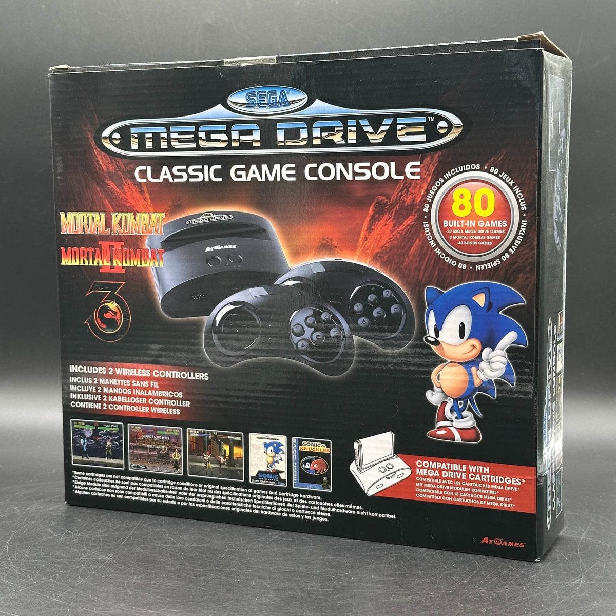 Sega Mega Drive - Classic Game Console - 80 Games - OVP