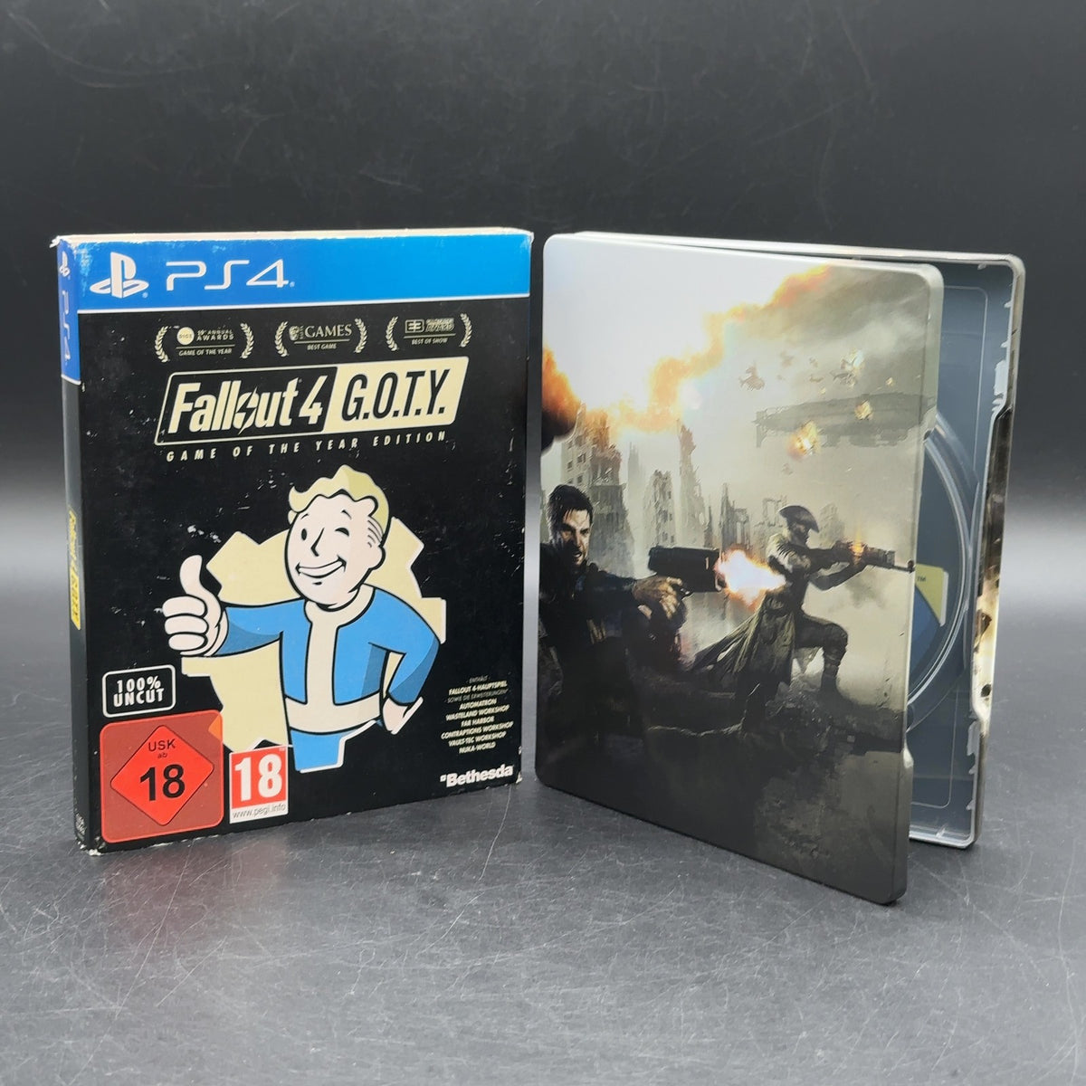 Original Fallout 4 Game of the Year Edition Steelbook Leerhülle ohne Spiel PS4