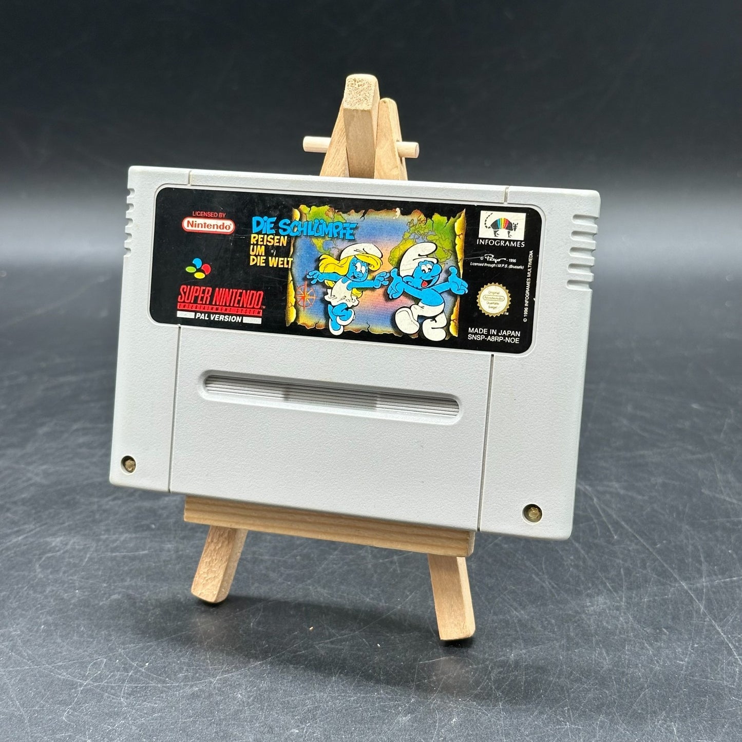 Die Schlümpfe Reisen um die Welt - SNES Super Nintendo Modul