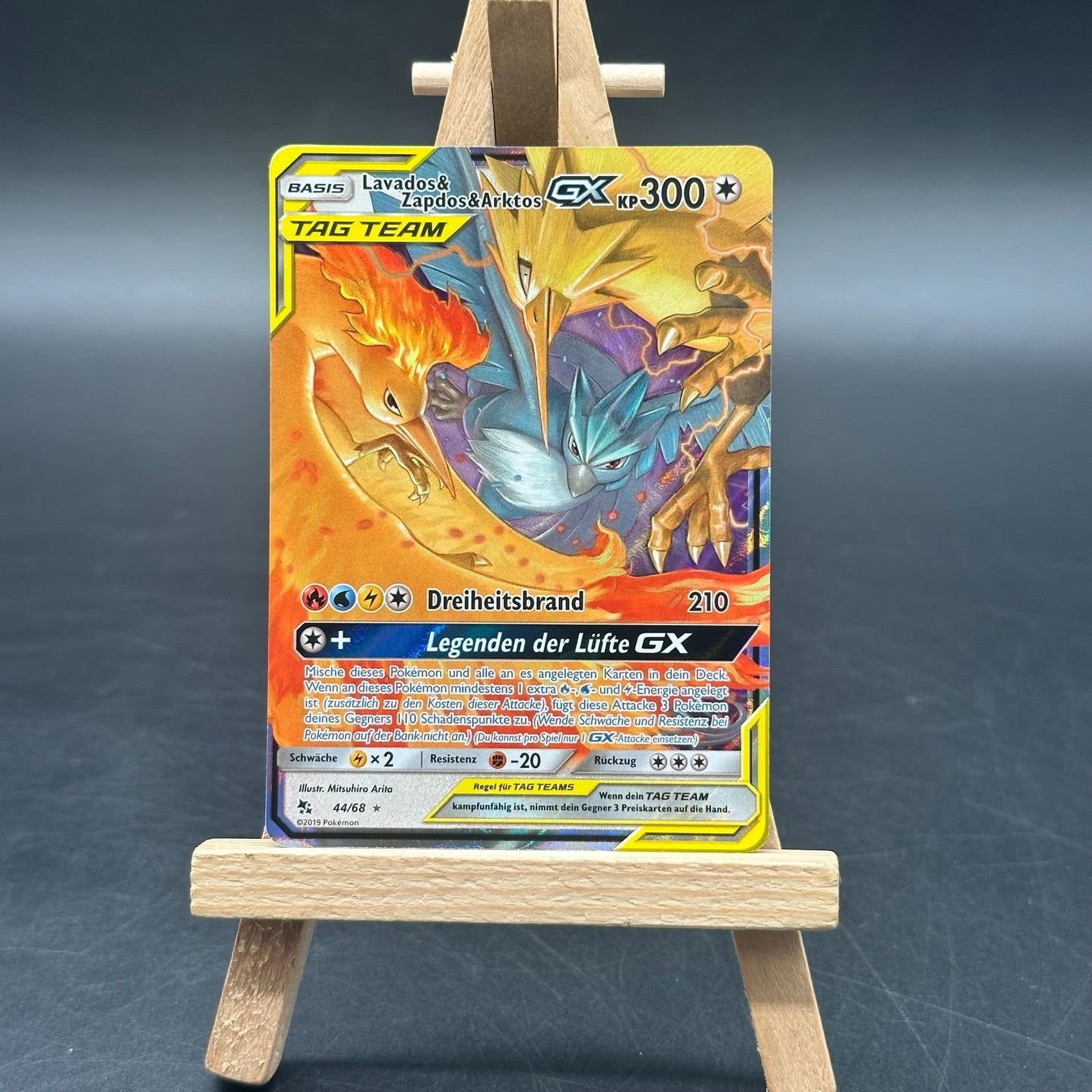 Lavados & Zapdos & Arktos GX - Tag Team 44/68 - Verborgenes Schicksal NM