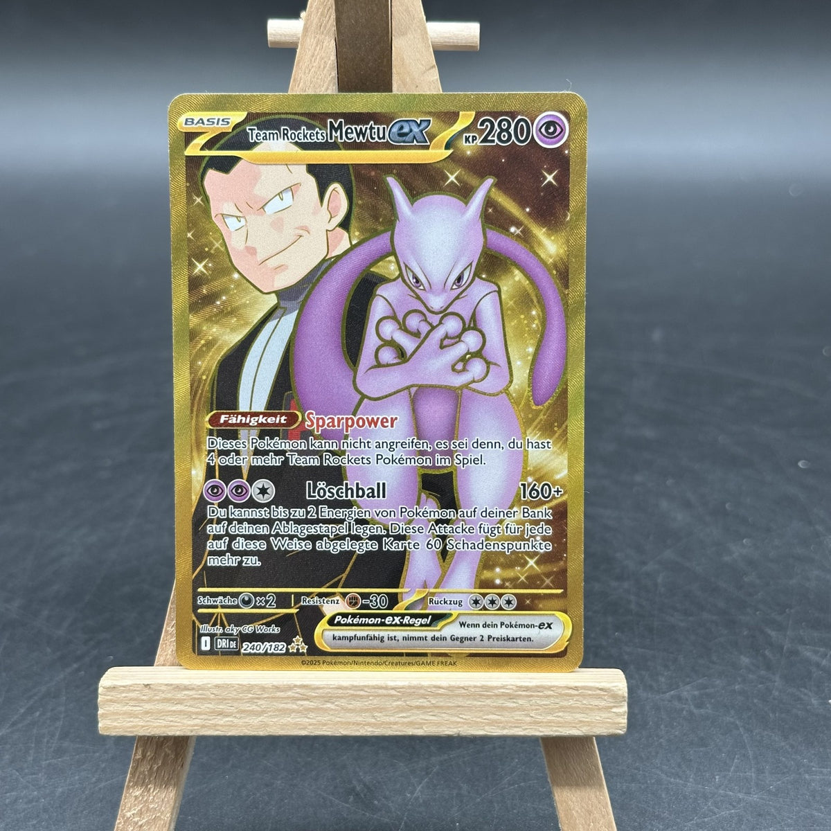 Team Rockets Mewtu ex - Ewige Rivalen - DRI 240 (Pokémon TCG, Deutsch, EX)
