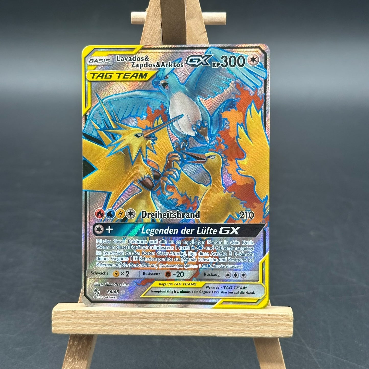 Lavados & Zapdos & Arktos GX Tag Team - 66/68 Pokémon Sammelkartenspiel