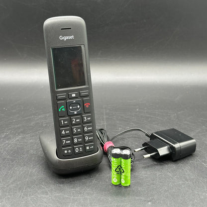 Gigaset C570HX DECT-Handset - Schwarz mit Anrufbeantworter & neuen Akkus