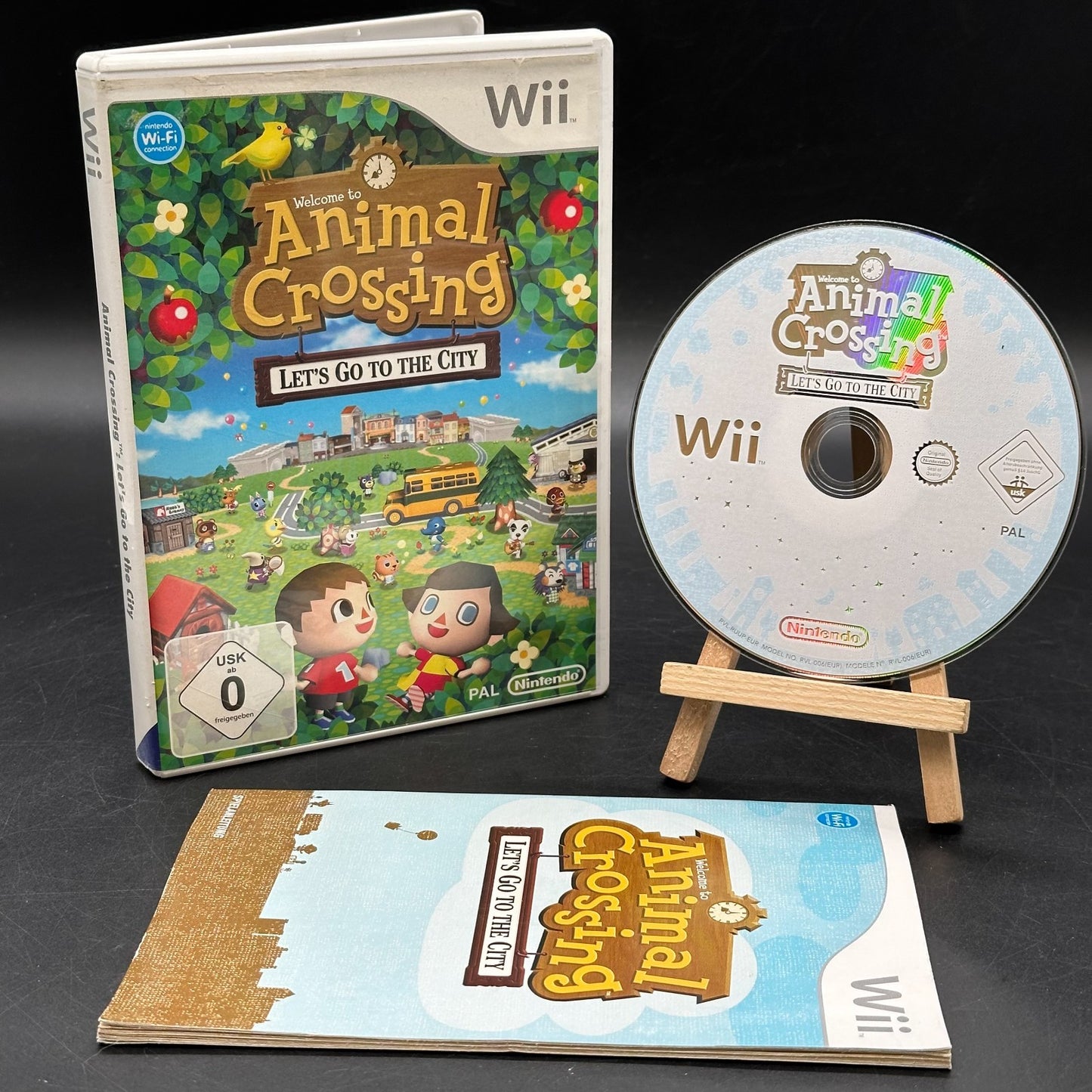 Animal Crossing - Let's go to the City (Nintendo Wii) - CD aufpoliert ✅