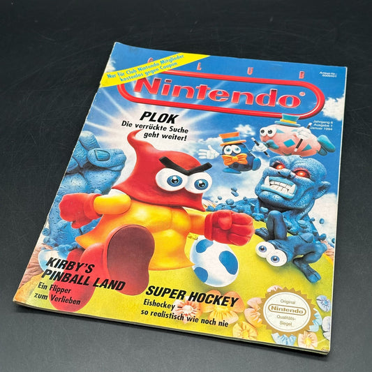 Club Nintendo Magazin Januar 1994 Jahrgang 6 Plok inkl. Poster