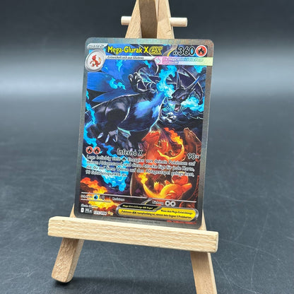 Mega-Glurak X EX 125/094 PFL Deutsch Holo Full Art EX Karte KP 360