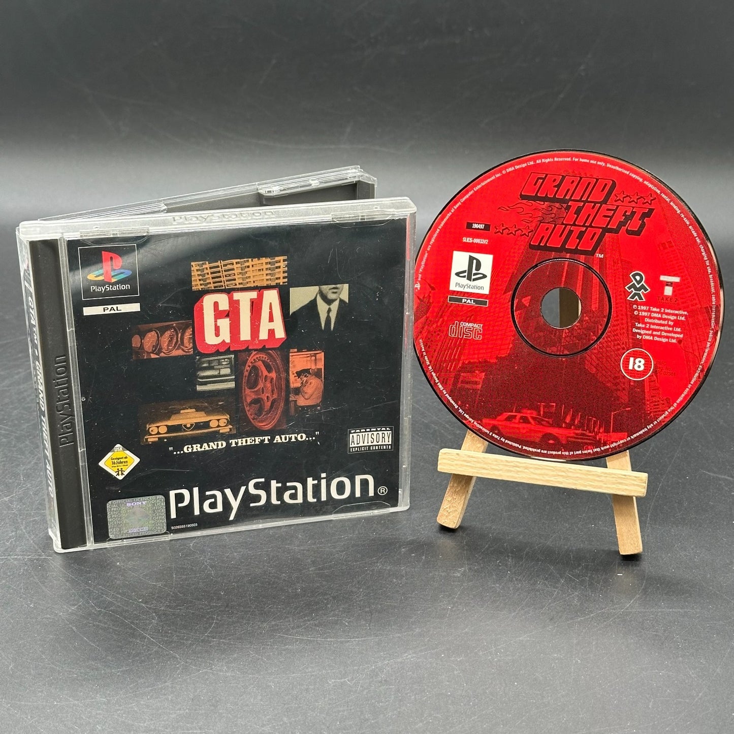 GTA Grand Theft Auto (PlayStation 1, PS1) - CD aufpoliert ✅