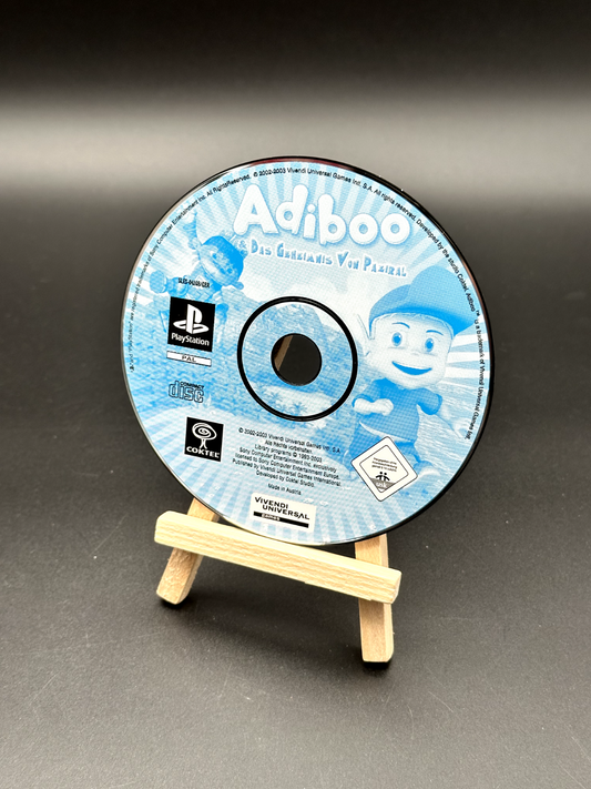 Adiboo das Geheimnis von Paziral Sony PS1 Spiel - NUR CD - Disc poliert ✅