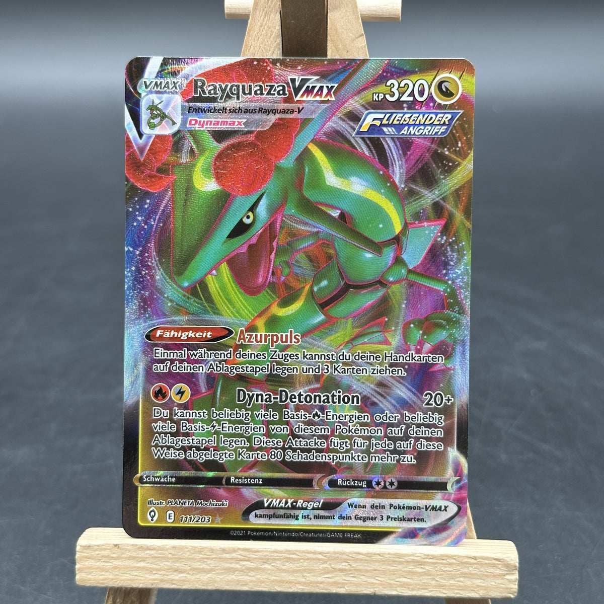 Rayquaza VMAX - Drachenwandel - EVS 111 (Pokémon TCG, Deutsch, Near Mint)