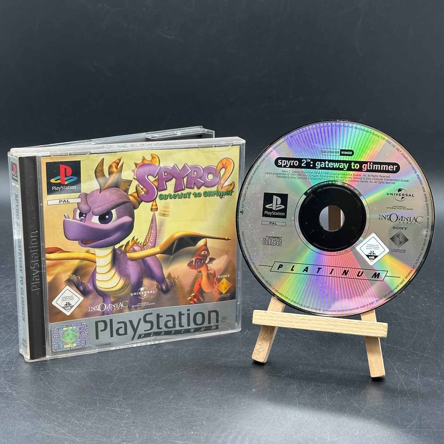 Spyro 2: Gateway to Glimmer (PlayStation 1, PS1) - CD aufpoliert ✅