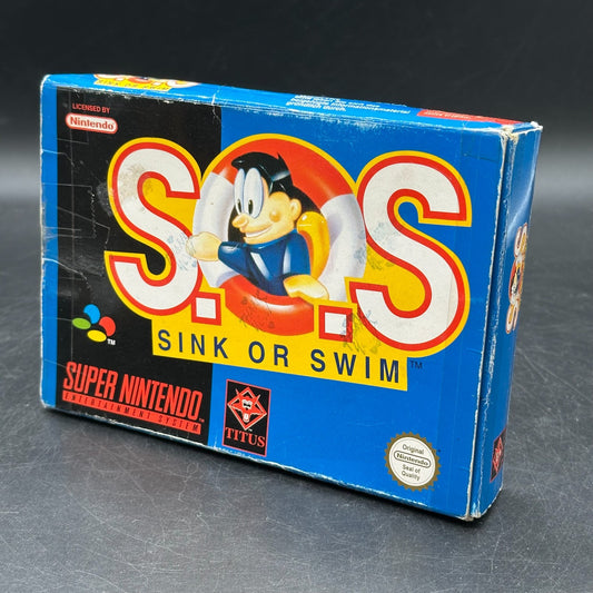 S.O.S. Sink or Swim - Super Nintendo SNES in OVP