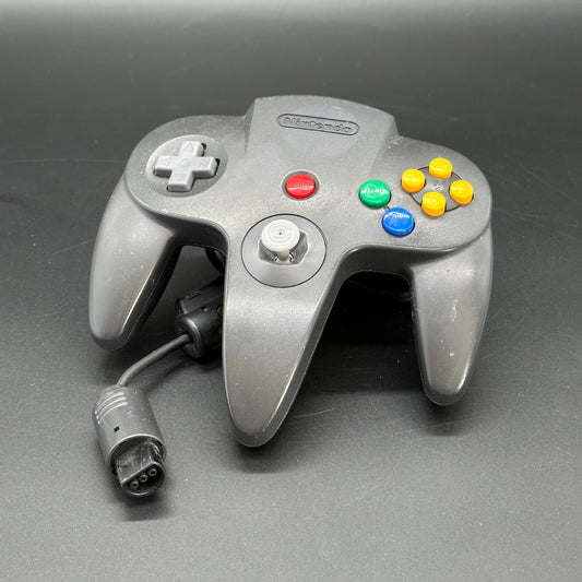 N64 - Original Nintendo Controller Schwarz - Stick neu ✅