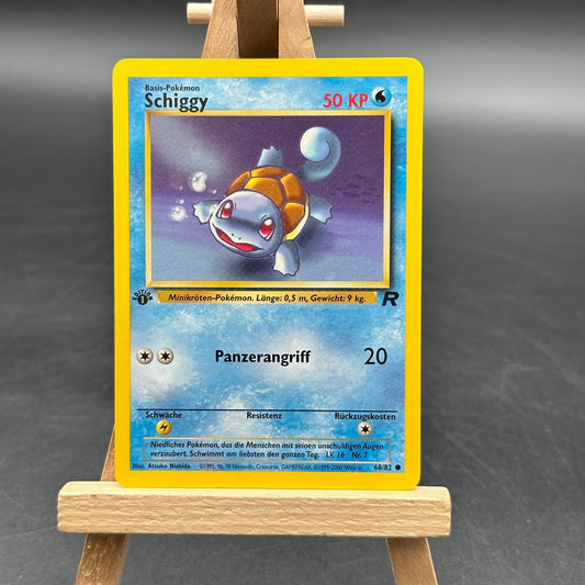 Schiggy TR 68 - Team Rocket - Pokemon Karte Deutsch
