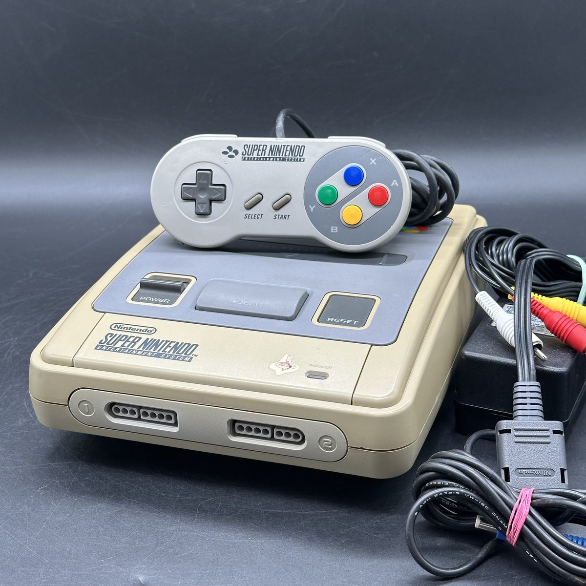 Super Nintendo Entertainment System Konsole Grau PAL mit Controller Retro SNES