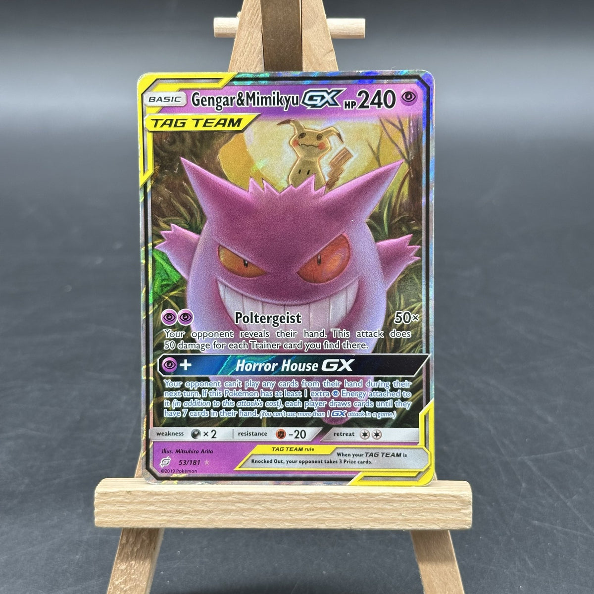 Gengar & Mimikyu-GX - Team Up - TEU 53 (Pokémon TCG, Englisch, Played)