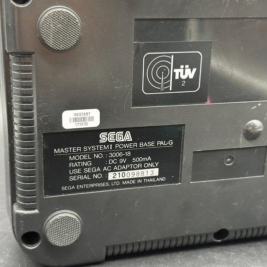 Sega Master System II Spielkonsole - Schwarz ohne Antennenkabel